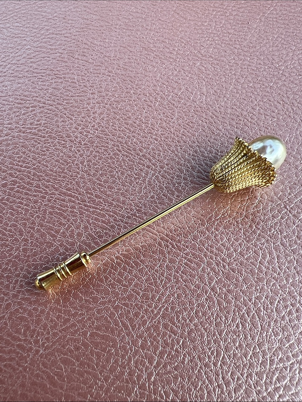 Vintage Sarah Coventry Fashion Parade Faux Pearl Stick Pin